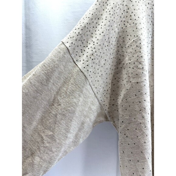 Liz Claiborne Career Pullover Sweater  Beige Studded Size 1X - Picture 4 of 9
